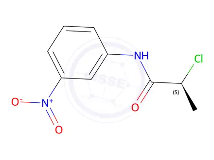 Chemical structure of (S)-2-Chloro-N-(3-nitrophenyl)propanamide