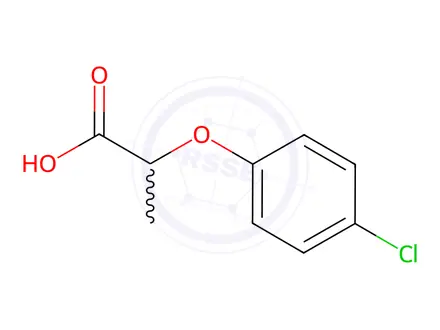 Chemical structure of 2-(4-Chlorophenoxy)propionic acid