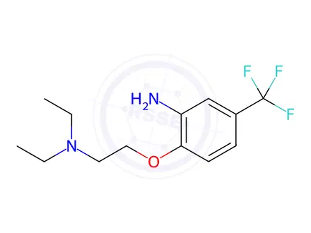 Chemical structure of N-{2-[2-Amino-4-(trifluoromethyl)phenoxy]ethyl}-N,N-diethylamine