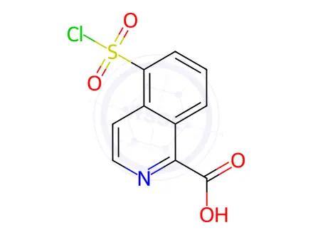 Chemical structure of 5-(Chlorosulfonyl)isoquinoline-1-carboxylic acid