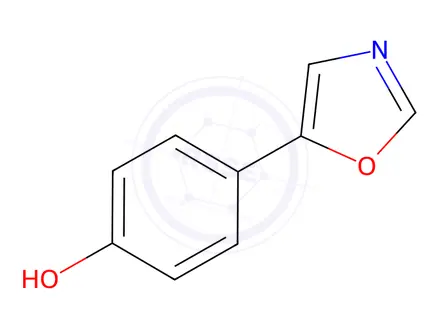 Chemical structure of 4-(5-Oxazolyl)phenol