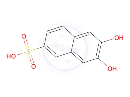 Chemical structure of 2,3-Dihydroxynaphthalene-6-sulfonicacid