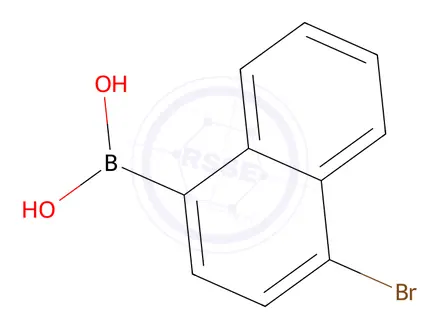 Chemical structure of (4-Bromonaphthalen-1-yl)boronic acid