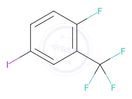 Chemical structure of 2-Fluoro-5-iodobenzotrifluoride