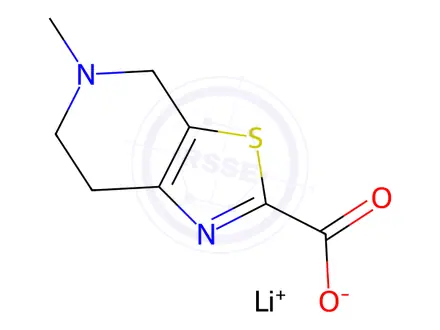 Chemical structure of 5-Methyl-4,5,6,7-tetrahydrothiazolo[5,4-c]pyridine-2-carboxylic acid lithium salt