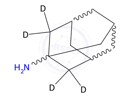 Chemical structure of Amantadine-d6