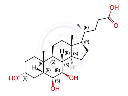 Chemical structure of Beta-Muricholicacid