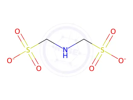 Chemical structure of disodium iminodimethanesulphonate
