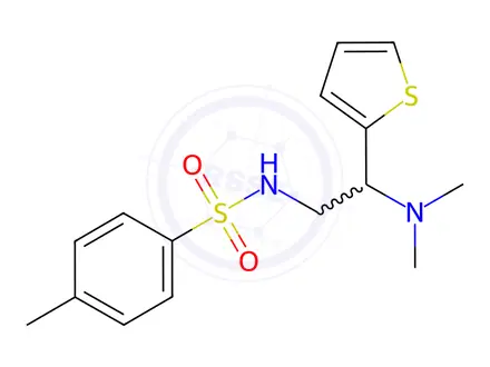 Chemical structure of N-(2-(Dimethylamino)-2-(thiophen-2-yl)ethyl)-4-methylbenzenesulfonamide