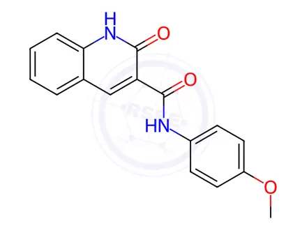 Chemical structure of N-(4-Methoxyphenyl)-2-oxo-1,2-dihydroquinoline-3-carboxamide