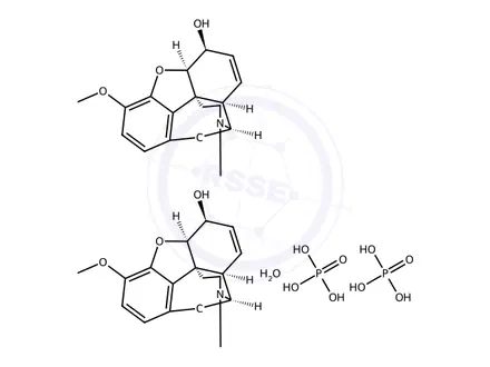 Chemical structure of Codeine Phosphate CII