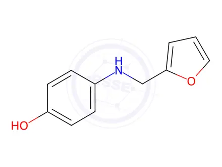 Chemical structure of 4-((Furan-2-ylmethyl)amino)phenol