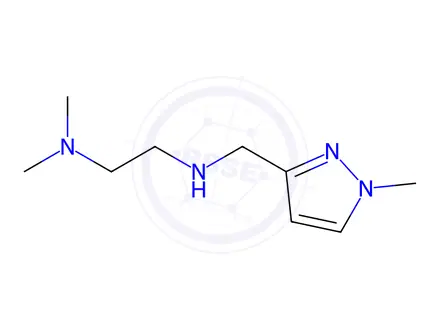 Chemical structure of N,N-dimethyl-N'-[(1-methyl-1H-pyrazol-3-yl)methyl]ethane-1,2-diamine