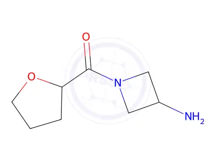 Chemical structure of 1-(oxolane-2-carbonyl)azetidin-3-amine