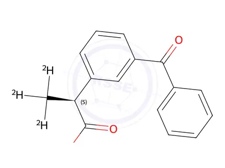 Chemical structure of (S)-Ketoprofen-d3