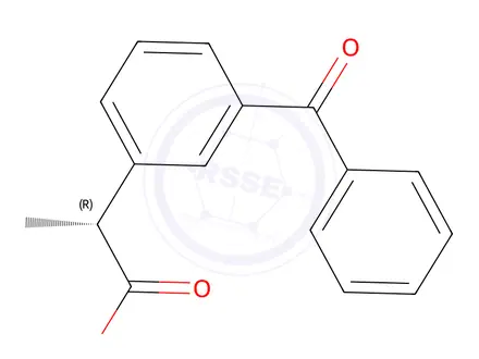 Chemical structure of (R)-Ketoprofen