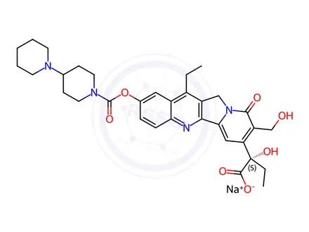 Chemical structure of Irinotecan Acid Sodium Salt