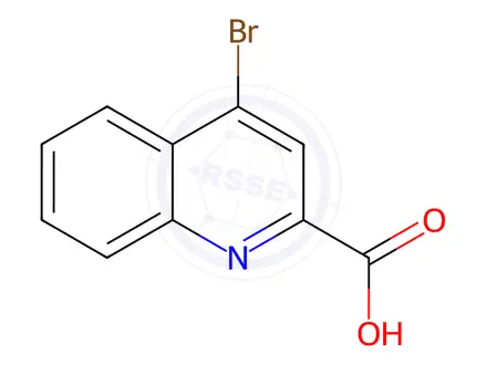 Chemical structure of 4-BROMOQUINOLINE-2-CARBOXYLIC ACID