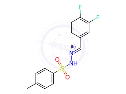 Chemical structure of N'-(3,4-difluorobenzylidene)-4-methylbenzenesulfonohydrazide