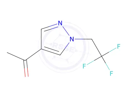 Chemical structure of 1-(1-(2,2,2-trifluoroethyl)-1h-pyrazol-4-yl)ethan-1-one