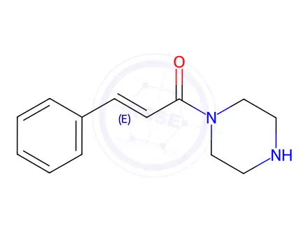 Chemical structure of 1-(3-Phenylacryloyl)piperazine