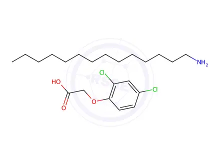 Chemical structure of tetradecylammonium (o,p-dichlorophenoxy)acetate