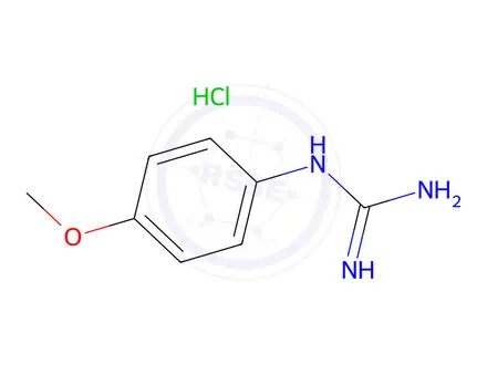 Chemical structure of N-(4-Methoxy-phenyl)-guanidine hydrochloride