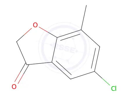 Chemical structure of 5-chloro-7-methyl-2,3-dihydro-1-benzofuran-3-one