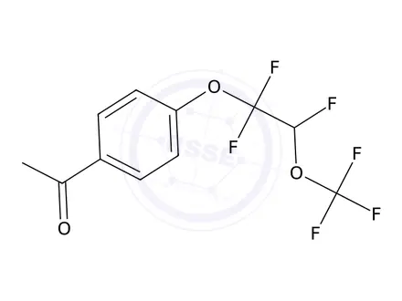 Chemical structure of 1-(4-(1,1,2-Trifluoro-2-(trifluoromethoxy)ethoxy)phenyl)ethan-1-one