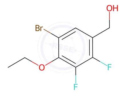 Chemical structure of (5-Bromo-4-ethoxy-2,3-difluorophenyl)methanol