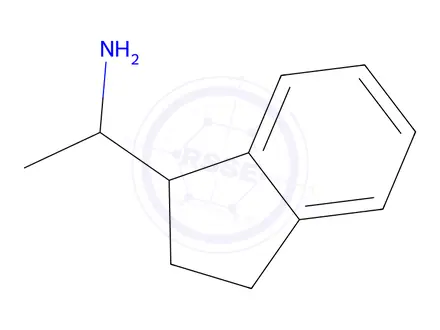 Chemical structure of 1-(2,3-Dihydro-1h-inden-1-yl)ethan-1-amine