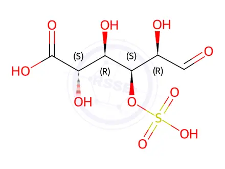Chemical structure of glucuronic acid 3-sulfate