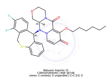 Chemical structure of Baloxavir Impurity 15