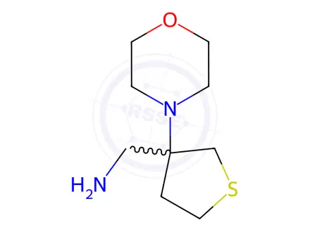 Chemical structure of [3-(Morpholin-4-yl)thiolan-3-yl]methanamine