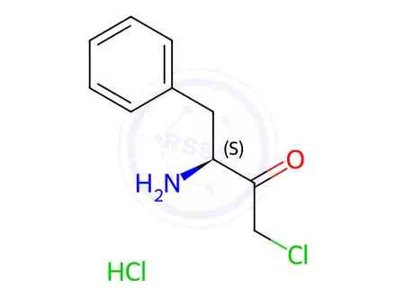 Chemical structure of H-Phe-CMK·HCl