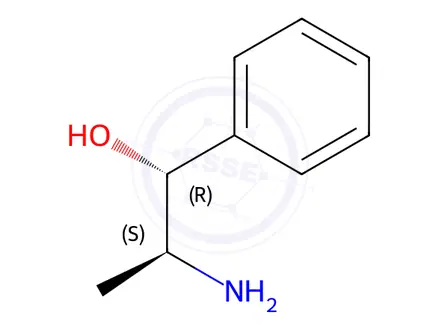 Chemical structure of (-)-Norephedrine