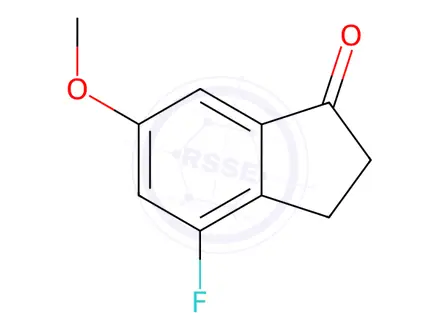 Chemical structure of 4-Fluoro-6-methoxy-indan-1-one