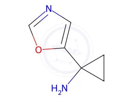 Chemical structure of 1-Oxazol-5-yl-cyclopropylamine