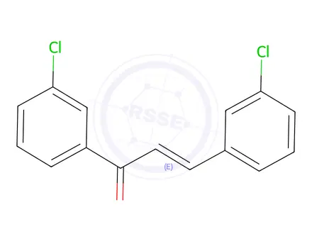 Chemical structure of (2E)-1,3-Bis(3-Chlorophenyl)prop-2-en-1-one