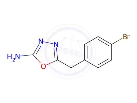 Chemical structure of 5-(4-Bromobenzyl)-1,3,4-oxadiazol-2-amine