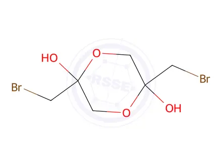 Chemical structure of 2,5-bis(bromomethyl)-1,4-dioxane-2,5-diol