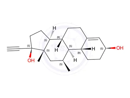 Chemical structure of Metynodiol