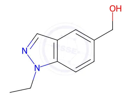 Chemical structure of (1-ethyl-1H-indazol-5-yl)methanol