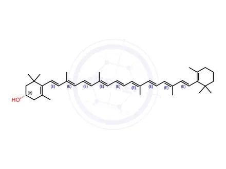 Chemical structure of (3S)-β-Cryptoxanthin