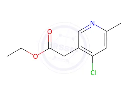 Chemical structure of Ethyl 2-(4-chloro-6-methylpyridin-3-yl)acetate