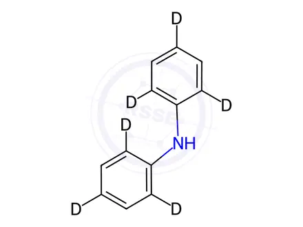 Chemical structure of Diphenyl-2,2',4,4',6,6'-d6-amine