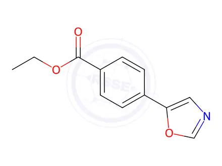 Chemical structure of Ethyl 4-(5-Oxazolyl)benzoate