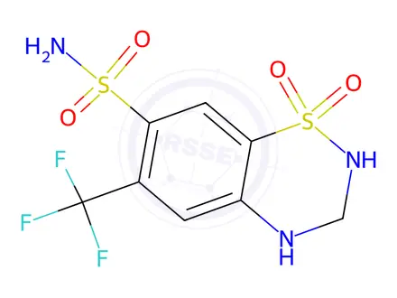 Chemical structure of Hydroflumethiazide