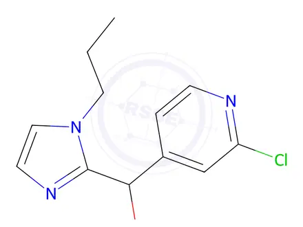 Chemical structure of (2-chloropyridin-4-yl)(1-propyl-1H-imidazol-2-yl)methanol