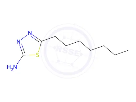 Chemical structure of 5-Heptyl-1,3,4-thiadiazol-2-amine
